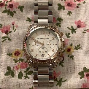 Silver tone Michael Kors watch